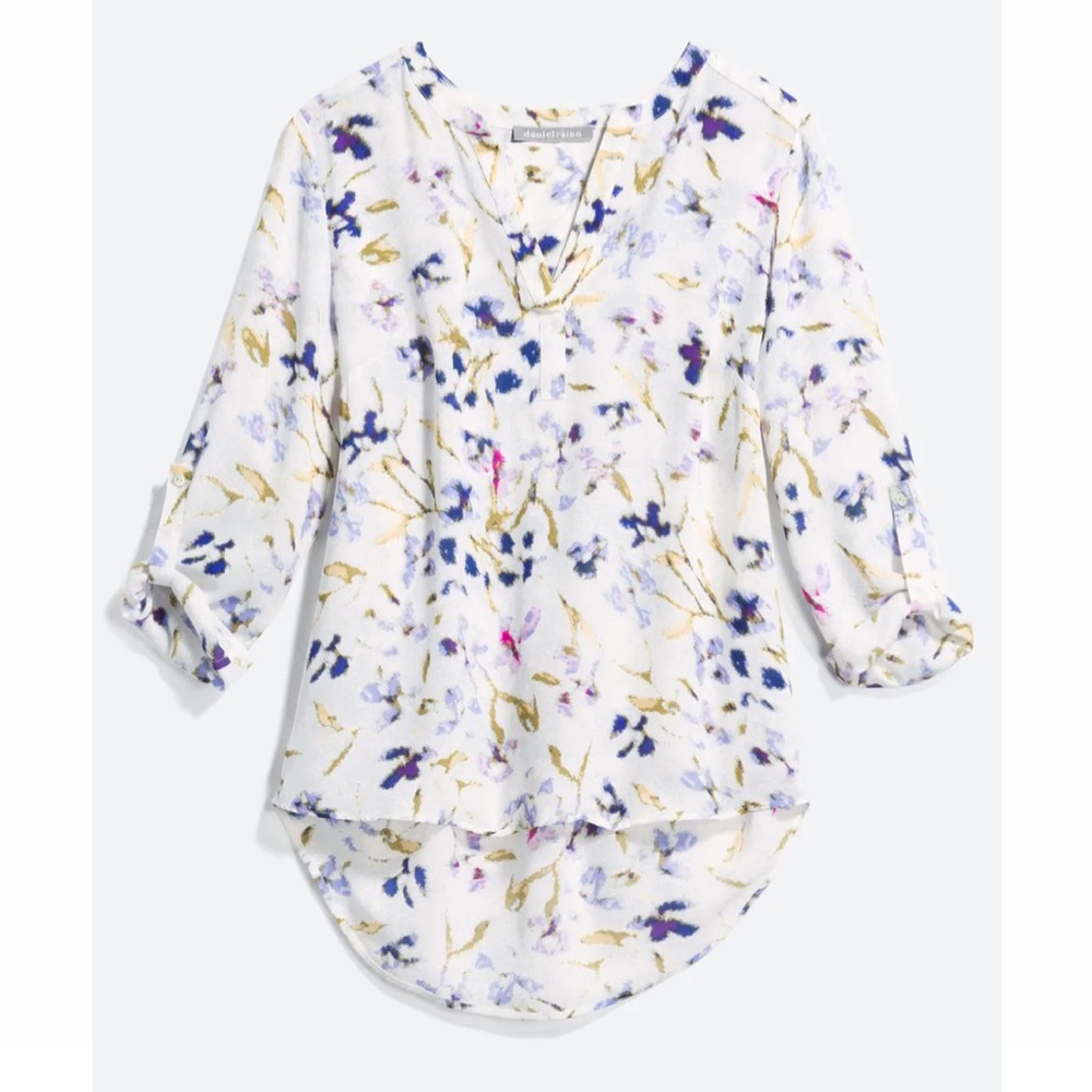 Daniel Rainn Koda Split Neck Blouse